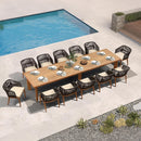 PURPLE LEAF 7/9/11 Pieces Patio Dining Set Cushions Wicker Outdoor Dining Table and Chairs