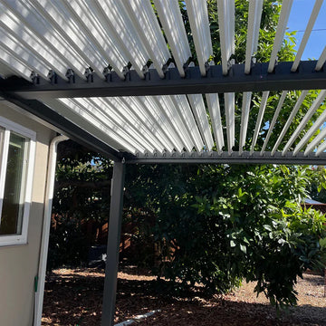 Adjustable Louvered Pergola | Outdoor Patio Sun Shade
