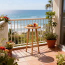 PURPLE LEAF Outdoor Bar Table Patio Dining Table Coffee Kitchen Breakfast Bistro Pub Bar Table for Patio Poolside