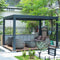 PURPLE LEAF 9' × 12' Outdoor Louvered Pergola Patio Sun Shade Shelter with Adjustable Hardtop Patio Pergola Grey