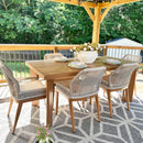 PURPLE LEAF 2 Pieces  Sunbrella Patio Dining Chairs with All-Weather Wicker Back and Comfortable Cushions for Deck, Garden, Kitchen