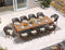 PURPLE LEAF 7/9/11 Pieces Patio Dining Set Cushions Wicker Outdoor Dining Table and Chairs