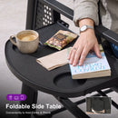 PURPLE LEAF Outdoor Porch Swing with Stand, 3-seat Swing Chair