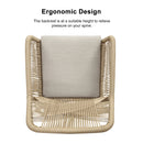 OPEN BOX I PURPLE LEAF Outdoor Dining Chair ×2 All-Weather PE Rattan with Aluminum Frame
