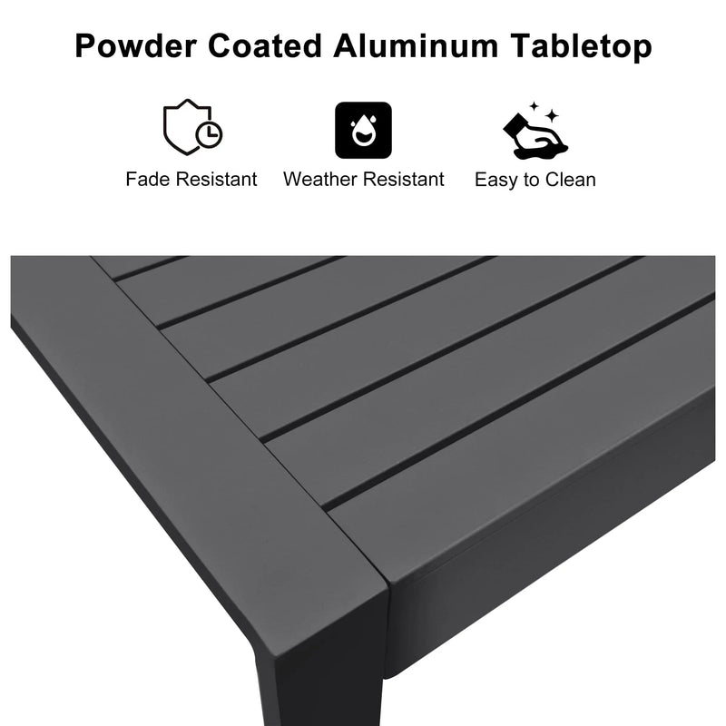 PURPLE LEAF Counter Stools, Bar Stools Set of 2 Rattan Bar Stools Wicker Bar Chairs Woven Aluminum Barstools with Back and Cushions