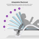 PURPLE LEAF Patio Chaise Lounge Chair Outdoor Plastic Textilene Sun Bathing Recliner Tanning Pool Lounger with 6 Adjustable Position for Outside Beach in-Pool Lawn Poolside