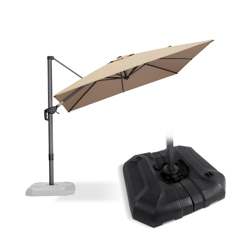 PURPLE LEAF Affordable Patio Umbrella Square and Rectangular Cantilever Umbrella