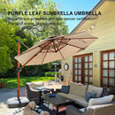 Clearance - PURPLE LEAF OPEN BOX Round Sunbrella Outdoor Patio Umbrella