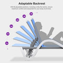 PURPLE LEAF Patio Chaise Lounge Chair Outdoor Plastic Textilene Sun Bathing Recliner Tanning Pool Lounger with 6 Adjustable Position for Outside Beach in-Pool Lawn Poolside