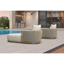 PURPLE LEAF Outdoor Chaise Lounge with 11'' Plush Cushion