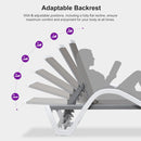 PURPLE LEAF Patio Chaise Lounge Chair Outdoor Plastic Textilene Sun Bathing Recliner Tanning Pool Lounger with 6 Adjustable Position for Outside Beach in-Pool Lawn Poolside