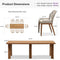 PURPLE LEAF 7/9/11 Pieces Dining Set Patio Metal Rectangular Table and Wicker Rattan Chairs