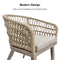 OPEN BOX I PURPLE LEAF Outdoor Dining Chair ×2 All-Weather PE Rattan with Aluminum Frame
