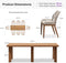 PURPLE LEAF 7/9/11 Pieces Dining Set Patio Metal Rectangular Table and Wicker Rattan Chairs
