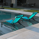 PURPLE LEAF Patio Chaise Lounge Set Outdoor Beach Pool Sunbathing Lawn Lounger Recliner Chair Outside Chairs with Side Table Included