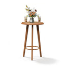 PURPLE LEAF Outdoor Bar Table Patio Dining Table Coffee Kitchen Breakfast Bistro Pub Bar Table for Patio Poolside