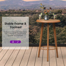 PURPLE LEAF Outdoor Bar Table Patio Dining Table Coffee Kitchen Breakfast Bistro Pub Bar Table for Patio Poolside