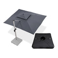PURPLE LEAF Rectangular Large Outdoor Cantilever Umbrella With Base for Garden, Pool