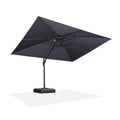 PURPLE LEAF Cantilever Patio Umbrella Gray Pole Outdoor Umbrella with UV Protection