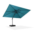 PURPLE LEAF Cantilever Patio Umbrella Gray Pole Outdoor Umbrella with UV Protection