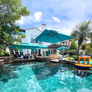 PURPLE LEAF Best Square Cantilever Pool Umbrella Outdoor Patio Sun Porch Umbrella