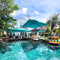 PURPLE LEAF Best Square Cantilever Pool Umbrella Outdoor Patio Sun Porch Umbrella