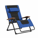 Purple Leaf Widened Outdoor Chaise Lounge , Patio Zero Gravity Recliner, Folding Chair, with Quilted Seat and Adjustable Headrest, Suitable for Lawns, Camping, Gardens, and Pools, Available in Black, Blue, and Gray.