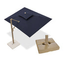 PURPLE LEAF Champagne Gold Cantilever Patio Umbrella with Base, Provence Series