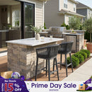 PURPLE LEAF Counter Stools Bar Stools Rattan Bar Stools Wicker Bar Chairs Woven Aluminum Barstools with Back and Cushions
