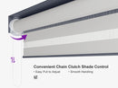 PURPLE LEAF Louvered Pergola Grey Outdoor Aluminum Pergola with Roller Blinds Adjustable Gazebo Rainproof for Patio Deck Garden