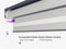PURPLE LEAF Louvered Pergola Grey Outdoor Aluminum Pergola with Roller Blinds Adjustable Gazebo Rainproof for Patio Deck Garden