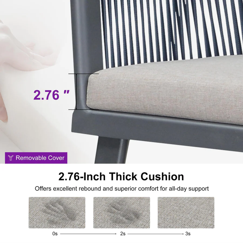 PURPLE LEAF Replacement Semicircle Cushion or Cover for Dining Chair