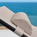 PURPLE LEAF Replacement Textilene Headrest Pillow for Chaise Lounge