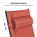 PURPLE LEAF Replacement Textilene Headrest Pillow for Chaise Lounge