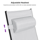 PURPLE LEAF Replacement Textilene Headrest Pillow for Chaise Lounge