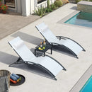 PURPLE LEAF Replacement Textilene Headrest Pillow for Chaise Lounge