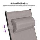 PURPLE LEAF Replacement Textilene Headrest Pillow for Chaise Lounge