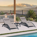 PURPLE LEAF Replacement Textilene Headrest Pillow for Chaise Lounge