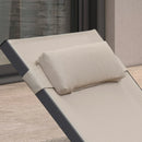 PURPLE LEAF Replacement Textilene Headrest Pillow for Chaise Lounge