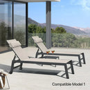 PURPLE LEAF Replacement Textilene Headrest Pillow for Chaise Lounge