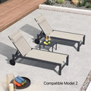 PURPLE LEAF Replacement Textilene Headrest Pillow for Chaise Lounge