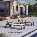 PURPLE LEAF Replacement Textilene Headrest Pillow for Chaise Lounge