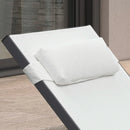 PURPLE LEAF Replacement Textilene Headrest Pillow for Chaise Lounge