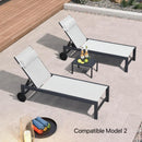 PURPLE LEAF Replacement Textilene Headrest Pillow for Chaise Lounge