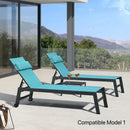 PURPLE LEAF Replacement Textilene Headrest Pillow for Chaise Lounge