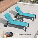 PURPLE LEAF Replacement Textilene Headrest Pillow for Chaise Lounge