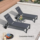 PURPLE LEAF Replacement Textilene Headrest Pillow for Chaise Lounge