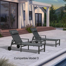 PURPLE LEAF Replacement Textilene Headrest Pillow for Chaise Lounge