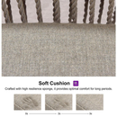 PURPLE LEAF Sunbrella Cushion for Stool