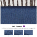 PURPLE LEAF Sunbrella Cushion for Stool